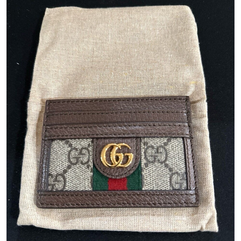 Like New Gucci Ophidia GG card case holder